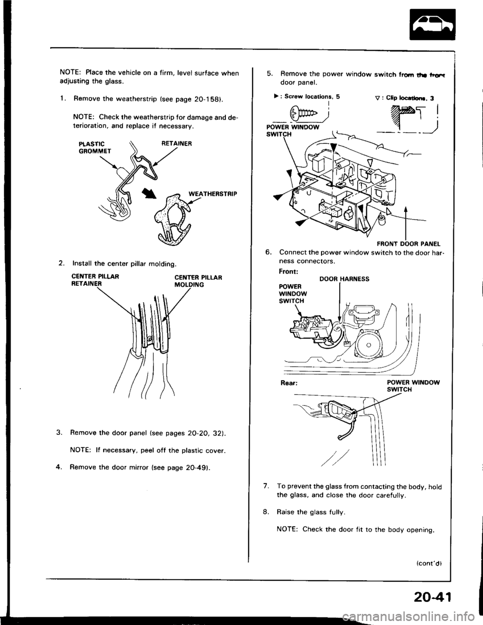 HONDA INTEGRA 1994 4.G Workshop Manual HONDA INTEGRA 1994 4.G Workshop Manual