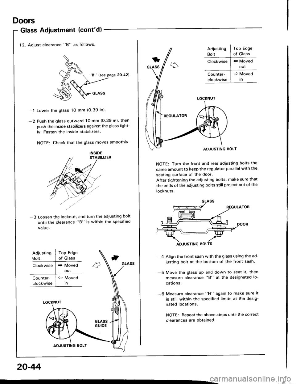 HONDA INTEGRA 1994 4.G Workshop Manual 