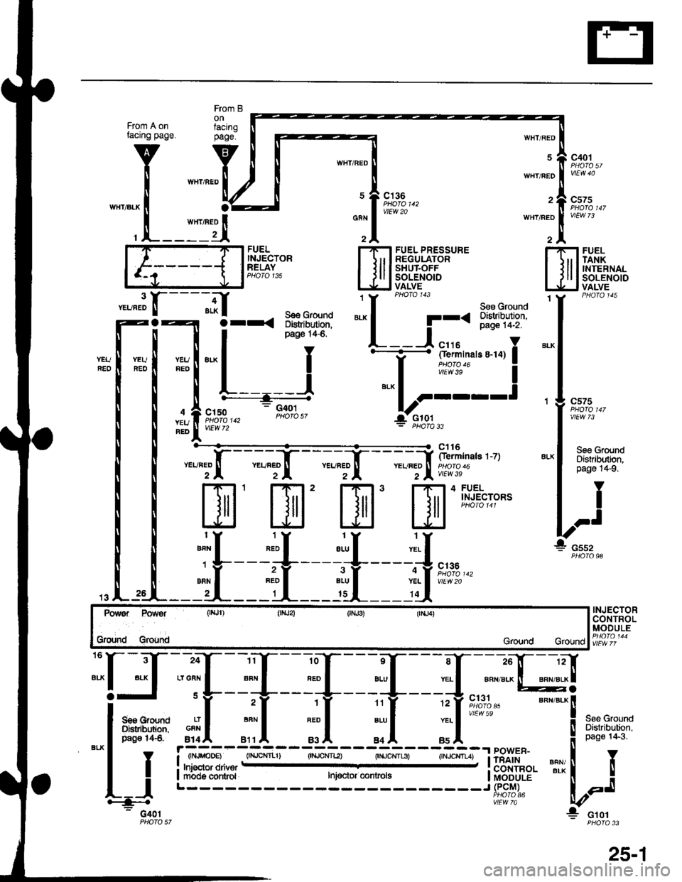 HONDA CIVIC 1996 6.G User Guide From B
WHT/BED
WHT/REO
WHT/FED
W}ITIRED
2
c401
vlEw 73
WIIT/BED
LJ*
;.;.il,
m
:il
"u"T.l,
m
*
a
From A onfacing page.
v
I
*"rr"a^ |
,L-:lil
mm-
1:-a PHO|O147
I See Ground8LX I oistribtnbn,
| 
*"J.