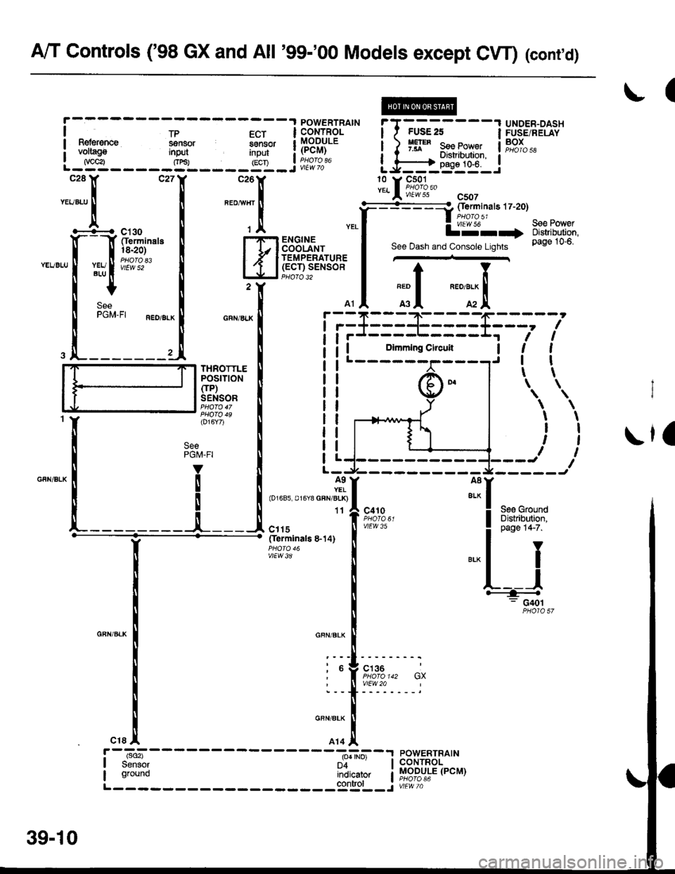 HONDA CIVIC 1997 6.G Service Manual A/T Controls (98 GX and All 99-00 Models except CW) (contd)
(
\la
t
\
\
\
I
t
I
\
I
I
t
I
t
\
POWERTRAIN
! t*,*" ffi,v i"lll i[?Hl,1P.
L _gA _ _ _ _ _gL _ _ _ _ yy _ j ii?i%"
*:ll--
",."
-1
" HONDA CIVIC 1997 6.G Service Manual A/T Controls (98 GX and All 99-00 Models except CW) (contd)
(
\la
t
\
\
\
I
t
I
\
I
I
t
I
t
\
POWERTRAIN
! t*,*" ffi,v i"lll i[?Hl,1P.
L _gA _ _ _ _ _gL _ _ _ _ yy _ j ii?i%"
*:ll--
",."
-1
"
