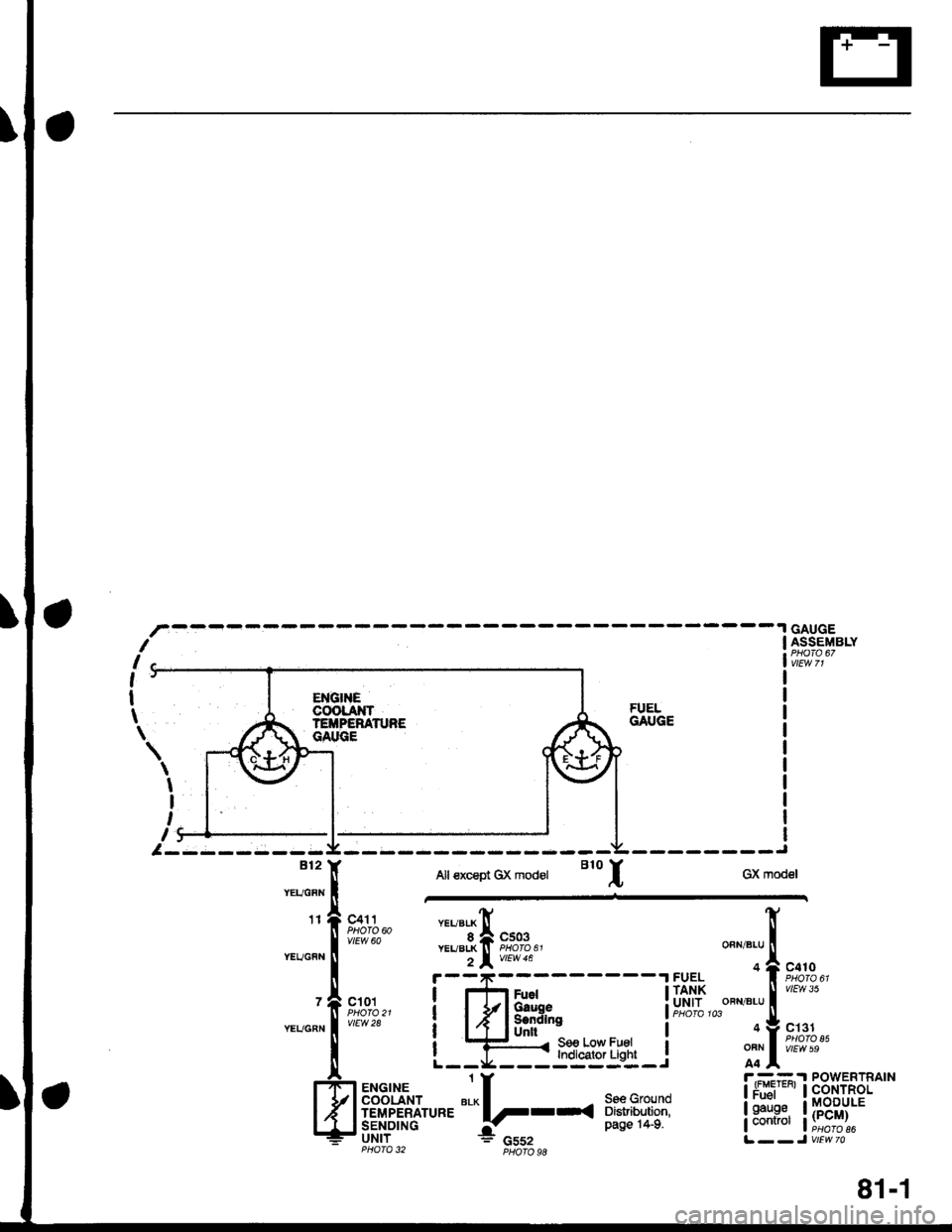 HONDA CIVIC 1998 6.G Workshop Manual GAUGEASSEMBLYf
l-*
,
I
t
\
\
I
I
,
,:
ENGlrlECOOLANTTEiTPERATNEGAIGE
FUELGAUGE
--------J
GX modelBl2
tr Alt€xcspt Gx mod€t B1o
IYEUGFN I
,r, A "oll "., ","11"
fi;rt"r4." ,1,"g[ s;g,,YEUGFN HONDA CIVIC 1998 6.G Workshop Manual GAUGEASSEMBLYf
l-*
,
I
t
\
\
I
I
,
,:
ENGlrlECOOLANTTEiTPERATNEGAIGE
FUELGAUGE
--------J
GX modelBl2
tr Alt€xcspt Gx mod€t B1o
IYEUGFN I
,r, A "oll "., ","11"
fi;rt"r4." ,1,"g[ s;g,,YEUGFN