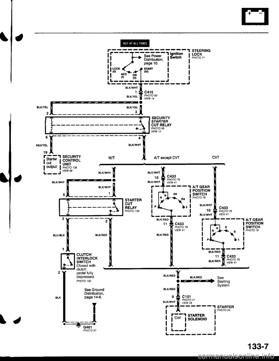 HONDA CIVIC 1998 6.G Workshop Manual STEEBINGLOCK
SECURITYSIARTEFCUT RELAYPHO|O 56vtEw 12
MrtA/f sxcept CWcw
BLKAIIIfITIo
"lil
t**,"BLK,^,HI ll V/Ew 4 r
c433PHOIO 76
BLKr{VHTt0
BLK/IIT/HT
TXa.ta
t
II
,I
I
I
I
I
I
POSTTtONswrTcH
START HONDA CIVIC 1998 6.G Workshop Manual STEEBINGLOCK
SECURITYSIARTEFCUT RELAYPHO|O 56vtEw 12
MrtA/f sxcept CWcw
BLKAIIIfITIo
"lil
t**,"BLK,^,HI ll V/Ew 4 r
c433PHOIO 76
BLKr{VHTt0
BLK/IIT/HT
TXa.ta
t
II
,I
I
I
I
I
I
POSTTtONswrTcH
START