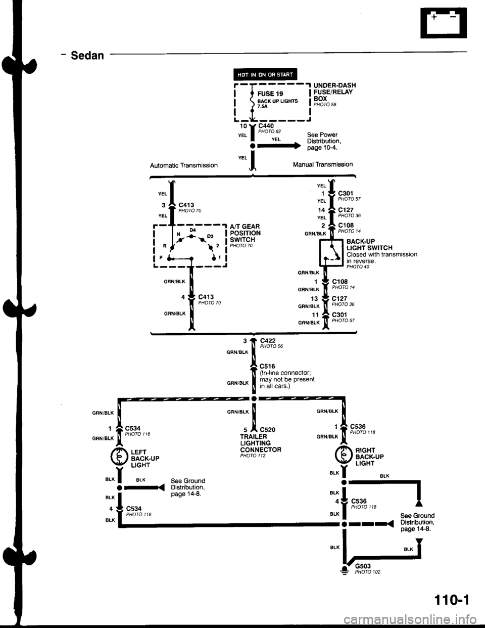 HONDA INTEGRA 1998 4.G Repair Manual - Sedan
Automatic Transmission
:ibi"lf:li::",""
I
I
I
I
.$t=t
i " j*-1,
| " &---? ar
",::i*
A/T GEARPOStTtONSWITCH
3 .i c422
n"n,".^ |
"otou
* tf-l:" "o"""",o,,
o"n,".^
! il?,l?lli o""""
o HONDA INTEGRA 1998 4.G Repair Manual - Sedan
Automatic Transmission
:ibi"lf:li::",""
I
I
I
I
.$t=t
i " j*-1,
| " &---? ar
",::i*
A/T GEARPOStTtONSWITCH
3 .i c422
n"n,".^ |
"otou
* tf-l:" "o"""",o,,
o"n,".^
! il?,l?lli o""""
o