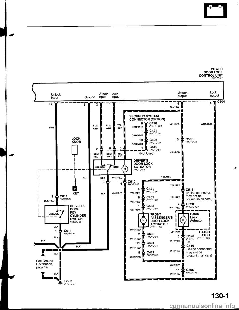 HONDA INTEGRA 1998 4.G Service Manual POWEBDOOR LOCKCONTROL UNITPHO|O 82
;"-"str-_
YEL/FEDWHT/FEOalU/YEUFED
YEUBEO
SECURITY SYSTEMcoNNECTOR (OPTION)
o"n-"! [ ;c,fo?uo ,,,
t | 9,o""1"""
"""-ii*r*"
___LL "",9t9,,(Not Used)
LOCK
ry"
r
I
_L_ HONDA INTEGRA 1998 4.G Service Manual POWEBDOOR LOCKCONTROL UNITPHO|O 82
;"-"str-_
YEL/FEDWHT/FEOalU/YEUFED
YEUBEO
SECURITY SYSTEMcoNNECTOR (OPTION)
o"n-"! [ ;c,fo?uo ,,,
t | 9,o""1"""
"""-ii*r*"
___LL "",9t9,,(Not Used)
LOCK
ry"
r
I
_L_
