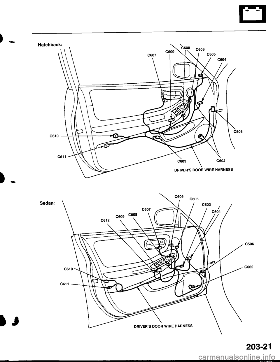 HONDA INTEGRA 1998 4.G Workshop Manual )-
)r>
Hatchback:c9Q8 cooe
lr
203-21 