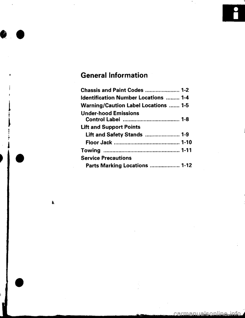 HONDA INTEGRA 1998 4.G Workshop Manual 