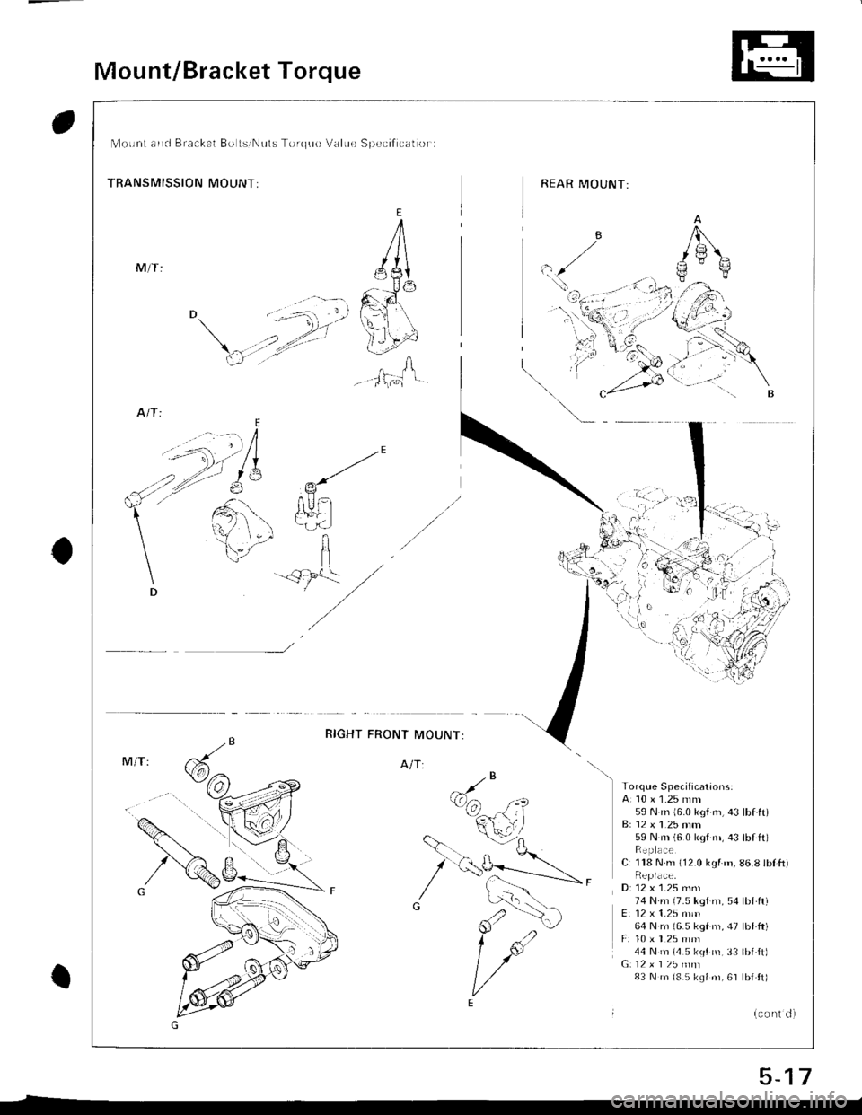 HONDA INTEGRA 1998 4.G Repair Manual 