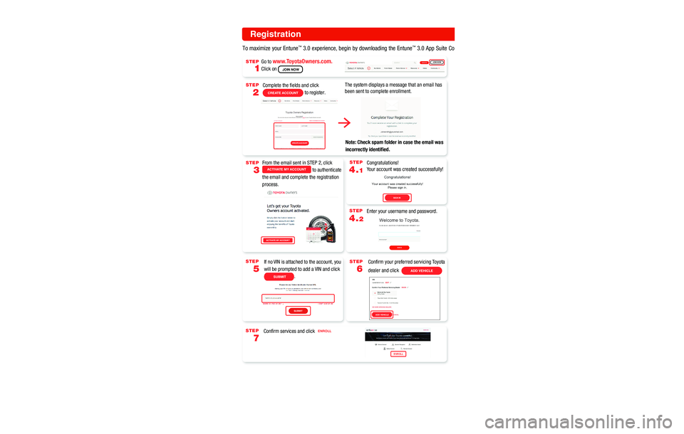 TOYOTA CAMRY 2019 Accessories, Audio & Navigation (in English) STEP
8.1
STEP
8.2
Bluetooth Pairing
Select "Bluetooth," then select "Add
New Device" on display screen.
Ensure Bluetooth is turned on for
your device.
Select
"Device Name."
iPhone Bluetooth MenuAnd TOYOTA CAMRY 2019 Accessories, Audio & Navigation (in English) STEP
8.1
STEP
8.2
Bluetooth Pairing
Select "Bluetooth," then select "Add
New Device" on display screen.
Ensure Bluetooth is turned on for
your device.
Select
"Device Name."
iPhone Bluetooth MenuAnd
