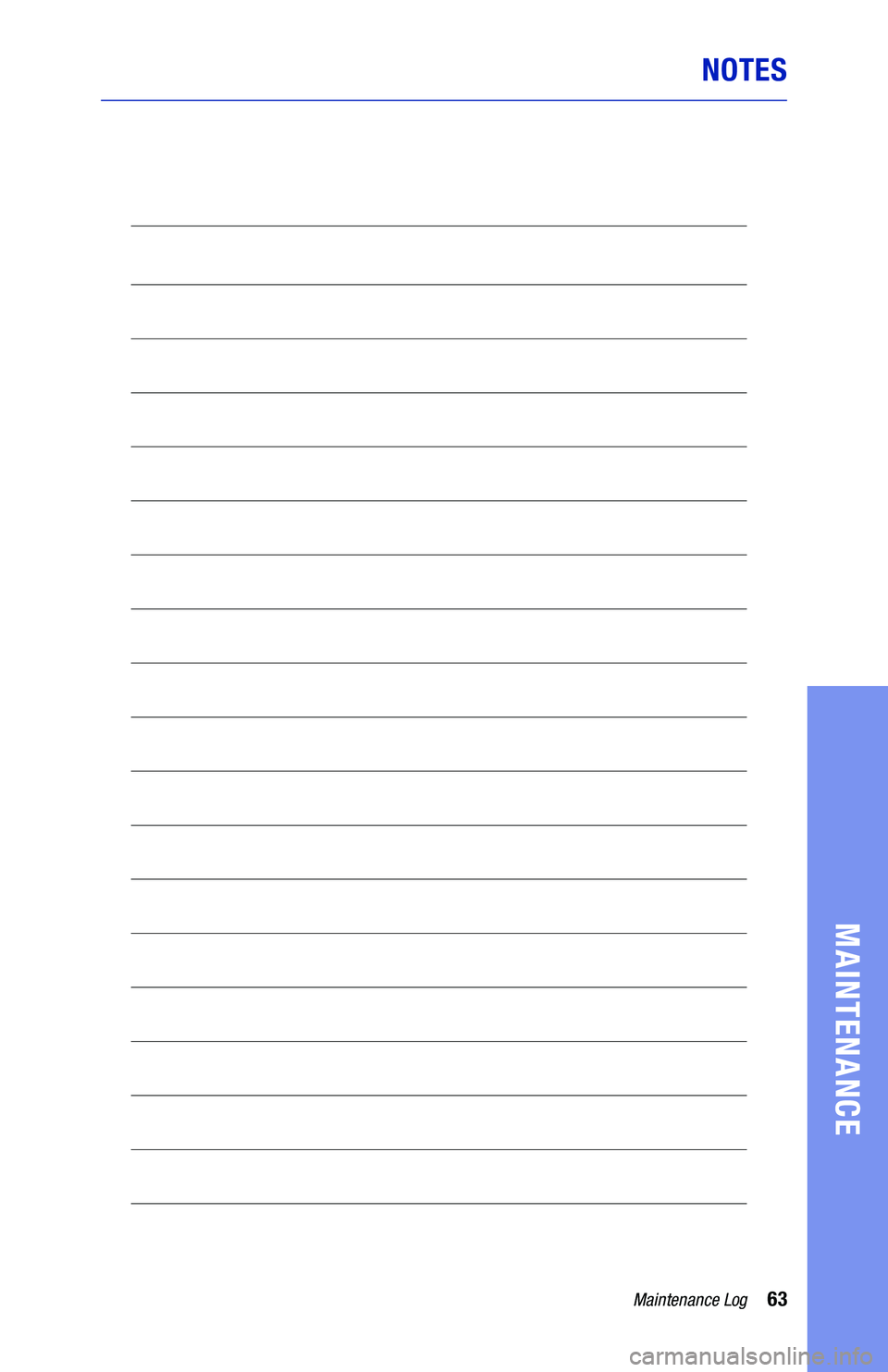 TOYOTA CAMRY 2021 Warranties & Maintenance Guides (in English) 63Maintenance Log
MAINTENANCE
NOTES
127415_19-TCS-14193 Toyota WMG Camry/AWD 3_R2.indd 63127415_19-TCS-14193 Toyota WMG Camry/AWD 3_R2.indd 638/26/20 10:35 AM8/26/20 10:35 AM TOYOTA CAMRY 2021 Warranties & Maintenance Guides (in English) 63Maintenance Log
MAINTENANCE
NOTES
127415_19-TCS-14193 Toyota WMG Camry/AWD 3_R2.indd 63127415_19-TCS-14193 Toyota WMG Camry/AWD 3_R2.indd 638/26/20 10:35 AM8/26/20 10:35 AM