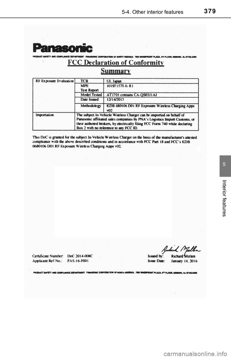 TOYOTA CAMRY HYBRID 2020 Owners Manual (in English) 3795-4. Other interior features
5
Interior features TOYOTA CAMRY HYBRID 2020 Owners Manual (in English) 3795-4. Other interior features
5
Interior features