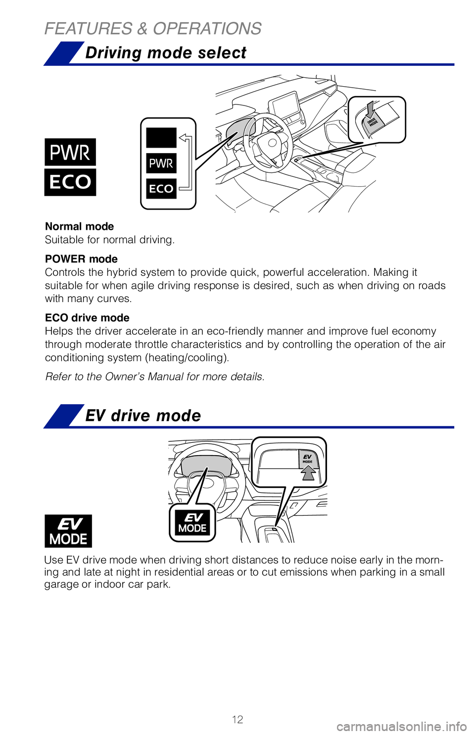 TOYOTA COROLLA HYBRID 2021 (in English) User Guide 12
NOTE: Do not attempt to adjust while the vehicle is in motion.Lock release lever
Hold wheel, push lever down, set angle and length, and return lever.
Driver side
All window auto up/down
Push the s TOYOTA COROLLA HYBRID 2021 (in English) User Guide 12
NOTE: Do not attempt to adjust while the vehicle is in motion.Lock release lever
Hold wheel, push lever down, set angle and length, and return lever.
Driver side
All window auto up/down
Push the s