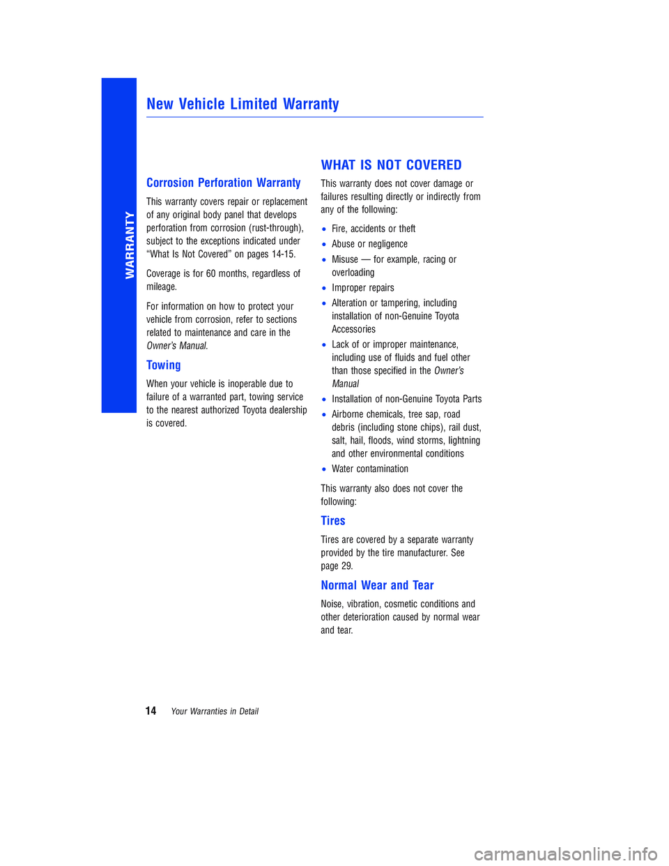 TOYOTA COROLLA iM 2018 Warranties & Maintenance Guides (in English) JOBNAME: 2878014-en-2018_Coro PAGE: 14 SESS: 5 OUTPUT: Tue Jul 11 11:33:27 2017
/InfoShareAuthorCODA/InfoShareAuthorCODA/TS_Warr_Maint/2878014-en-2018_Corolla-iM.00505-18WMG-CORIM/TS_Warr_Maint_v1
Cor TOYOTA COROLLA iM 2018 Warranties & Maintenance Guides (in English) JOBNAME: 2878014-en-2018_Coro PAGE: 14 SESS: 5 OUTPUT: Tue Jul 11 11:33:27 2017
/InfoShareAuthorCODA/InfoShareAuthorCODA/TS_Warr_Maint/2878014-en-2018_Corolla-iM.00505-18WMG-CORIM/TS_Warr_Maint_v1
Cor