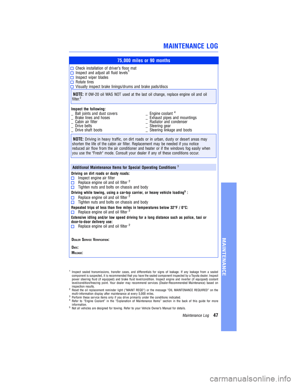 TOYOTA COROLLA iM 2018 Warranties & Maintenance Guides (in English) JOBNAME: 2878014-en-2018_Coro PAGE: 47 SESS: 5 OUTPUT: Tue Jul 11 11:33:27 2017
/InfoShareAuthorCODA/InfoShareAuthorCODA/TS_Warr_Maint/2878014-en-2018_Corolla-iM.00505-18WMG-CORIM/TS_Warr_Maint_v1
75, TOYOTA COROLLA iM 2018 Warranties & Maintenance Guides (in English) JOBNAME: 2878014-en-2018_Coro PAGE: 47 SESS: 5 OUTPUT: Tue Jul 11 11:33:27 2017
/InfoShareAuthorCODA/InfoShareAuthorCODA/TS_Warr_Maint/2878014-en-2018_Corolla-iM.00505-18WMG-CORIM/TS_Warr_Maint_v1
75,
