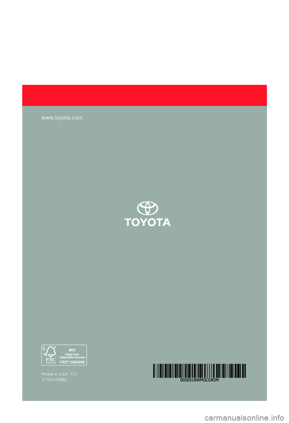 TOYOTA COROLLA iM 2018 Warranties & Maintenance Guides (in English) TOYOTA COROLLA iM 2018 Warranties & Maintenance Guides (in English)