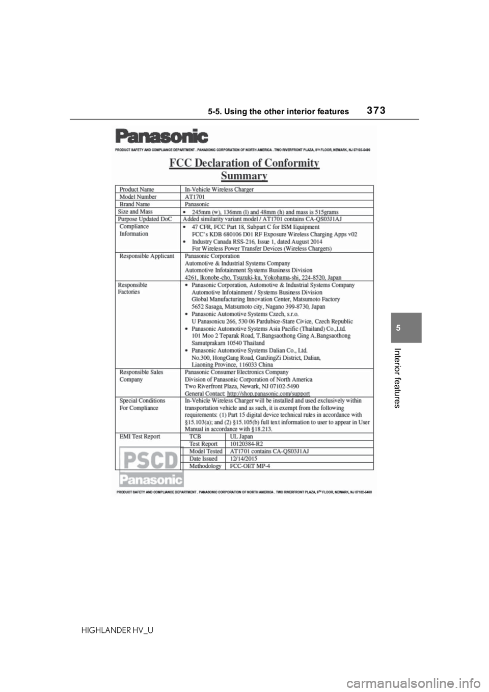 TOYOTA HIGHLANDER HYBRID 2020 Owners Manual (in English) 3735-5. Using the other interior features
HIGHLANDER HV_U
5
Interior features TOYOTA HIGHLANDER HYBRID 2020 Owners Manual (in English) 3735-5. Using the other interior features
HIGHLANDER HV_U
5
Interior features