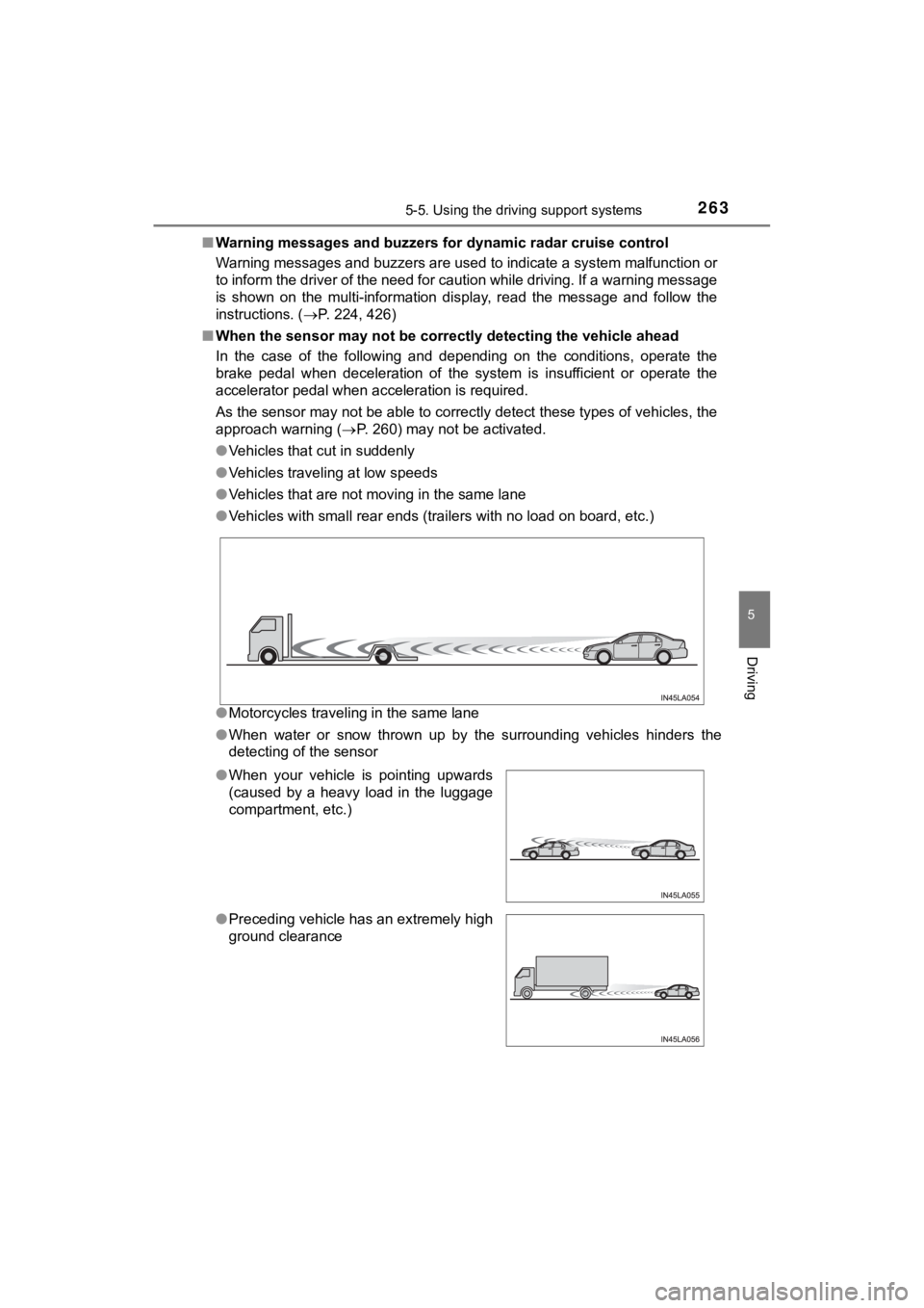 TOYOTA MIRAI 2019 Owners Manual (in English) 2635-5. Using the driving support systems
5
Driving
MIRAI_OM_USA_OM62054U(18MY)_O
M62048U(19MY)■
Warning messages and buzzers for d ynamic radar cruise control
Warning messages and buzzers are used TOYOTA MIRAI 2019 Owners Manual (in English) 2635-5. Using the driving support systems
5
Driving
MIRAI_OM_USA_OM62054U(18MY)_O
M62048U(19MY)■
Warning messages and buzzers for d ynamic radar cruise control
Warning messages and buzzers are used