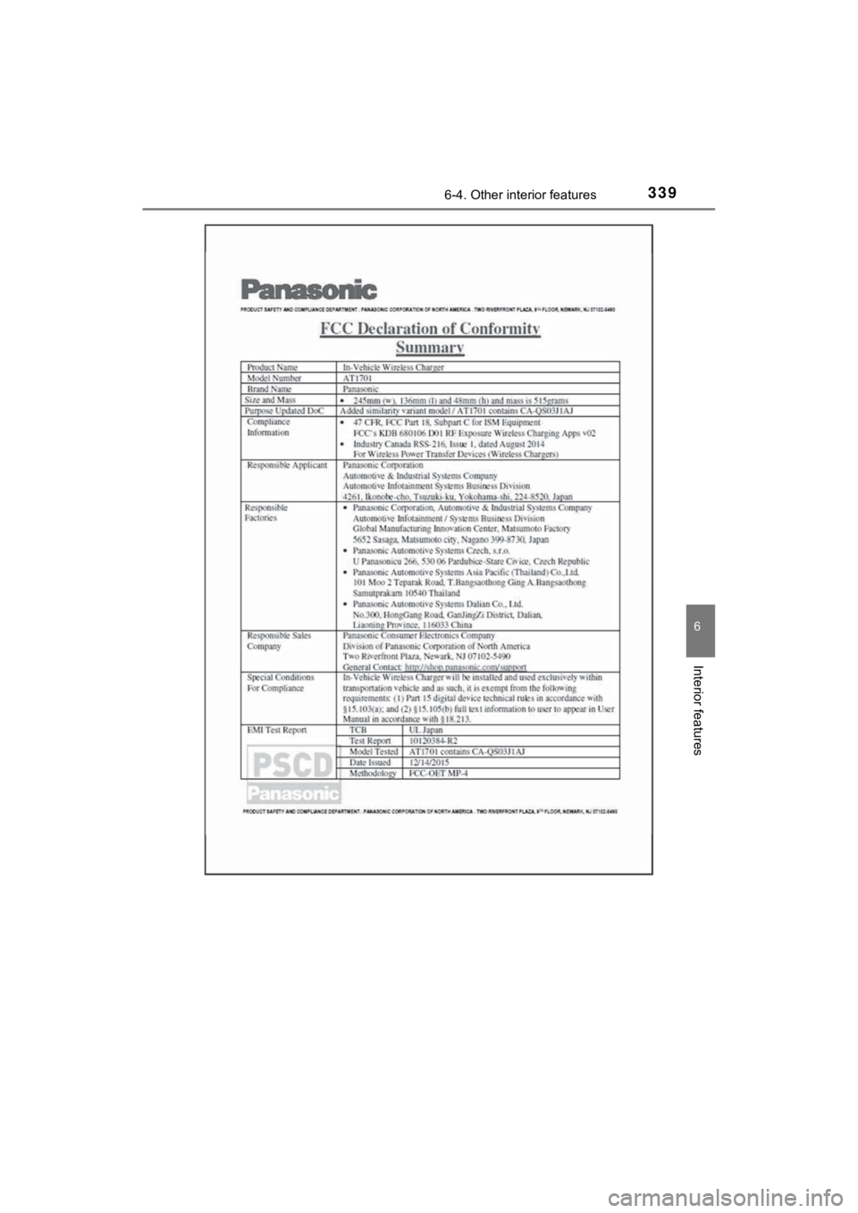 TOYOTA MIRAI 2020 Owners Manual (in English) 3396-4. Other interior features
6
Interior features
MIRAI_OM_USA_OM62073U TOYOTA MIRAI 2020 Owners Manual (in English) 3396-4. Other interior features
6
Interior features
MIRAI_OM_USA_OM62073U