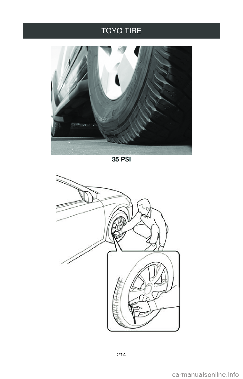 TOYOTA MIRAI 2020 Warranties & Maintenance Guides (in English) TOYO TIRE
214 TOYOTA MIRAI 2020 Warranties & Maintenance Guides (in English) TOYO TIRE
214
