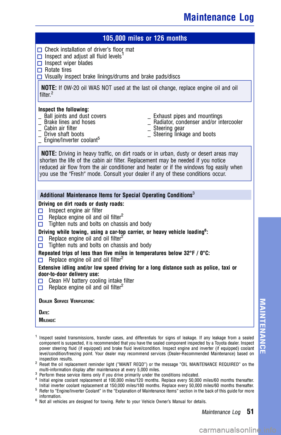 TOYOTA PRIUS 2018  Warranties & Maintenance Guides (in English) JOBNAME: 2878026-en-2018_Priu PAGE: 51 SESS: 4 OUTPUT: Thu Sep 28 08:07:57 2017
/InfoShareAuthorCODA/InfoShareAuthorCODA/TS_Warr_Maint/2878026-en-2018_P\
rius.00505-18WMG-PRI_vX/TS_Warr_Maint_v1
105,0