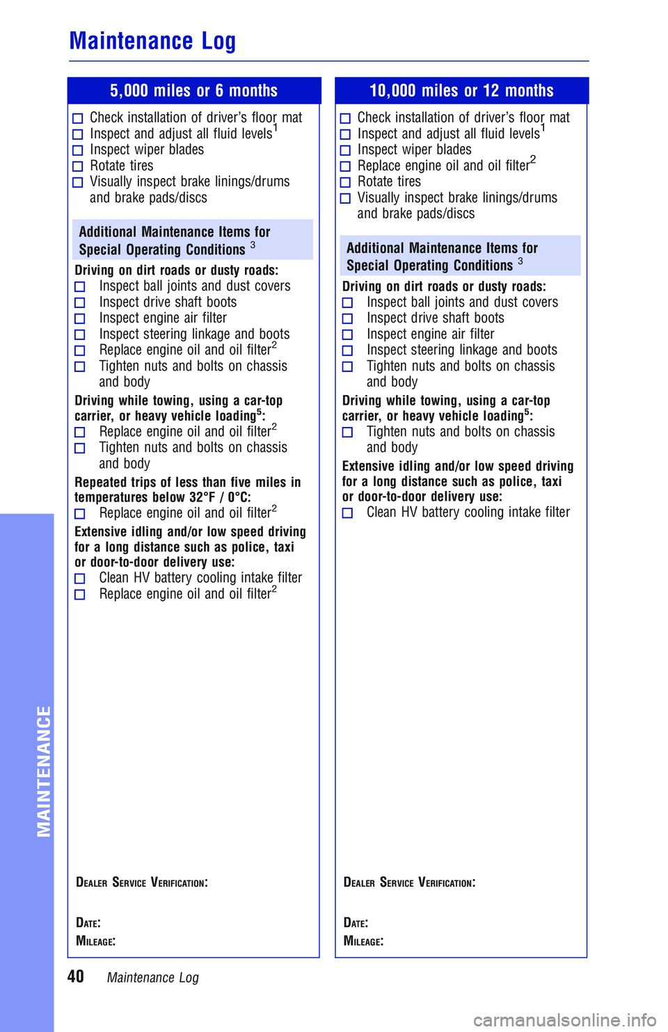 TOYOTA PRIUS PRIME 2018  Warranties & Maintenance Guides (in English) JOBNAME: 2878027-en-2018_Priu PAGE: 40 SESS: 4 OUTPUT: Wed Nov 22 09:44:25 2017
/InfoShareAuthorCODA/InfoShareAuthorCODA/TS_Warr_Maint/2878027-en-2018_Prius_Prime.00505-18WMG-PRIPM_vX/TS_Warr_Maint_v1