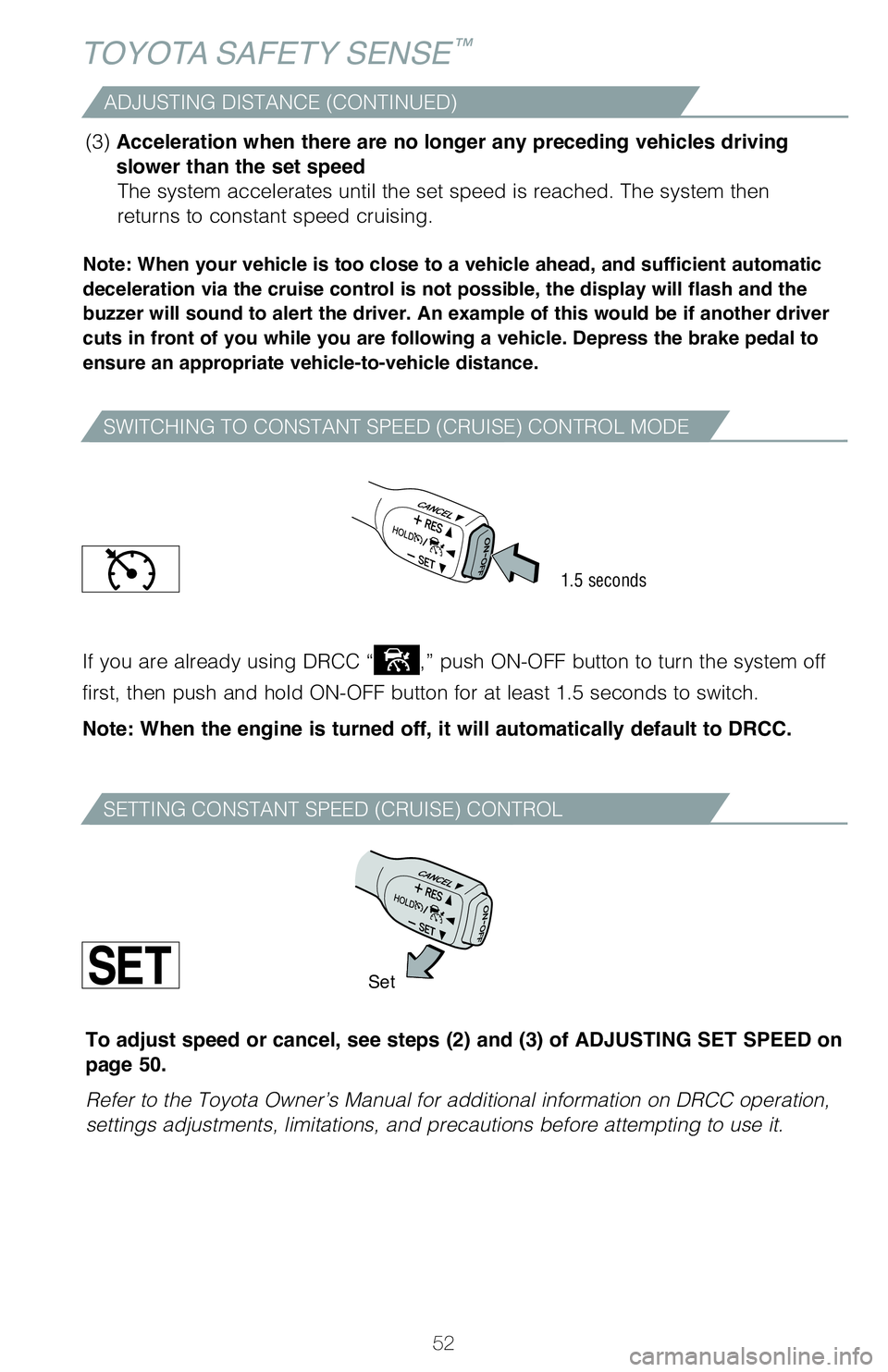 TOYOTA PRIUS PRIME 2021   (in English) Workshop Manual 52
TOYOTA SAFETY SENSE™
�4�8�*�5�$�)�*�/�(��5�0��$�0�/�4�5�"�/�5��4�1�&�&�%��	�$�3�6�*�4�&�
��$�0�/�5�3�0�-��.�0�%�&
�4�&�5�5�*�/�(��$�0�/�4�5�"�/�5��4�1�&�&�%��	�$�3�6�*�4�&�
��$�0�/�5�3�