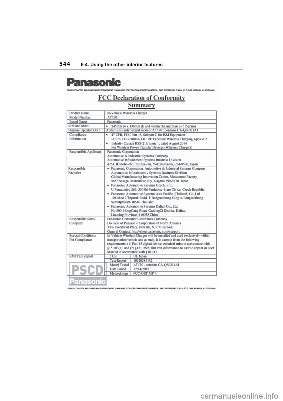 TOYOTA RAV4 2020 Owners Manual (in English) 5446-4. Using the other interior features TOYOTA RAV4 2020 Owners Manual (in English) 5446-4. Using the other interior features