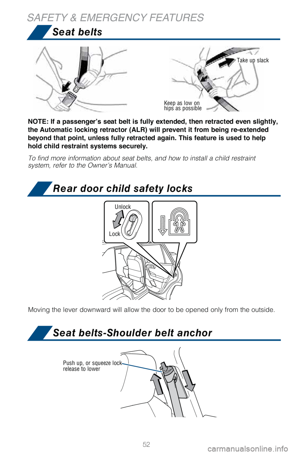 TOYOTA RAV4 HYBRID 2021   (in English) Workshop Manual 52
Seat belts
�1�2�7�(���,�I��D��S�D�V�V�H�Q�J�H�U�