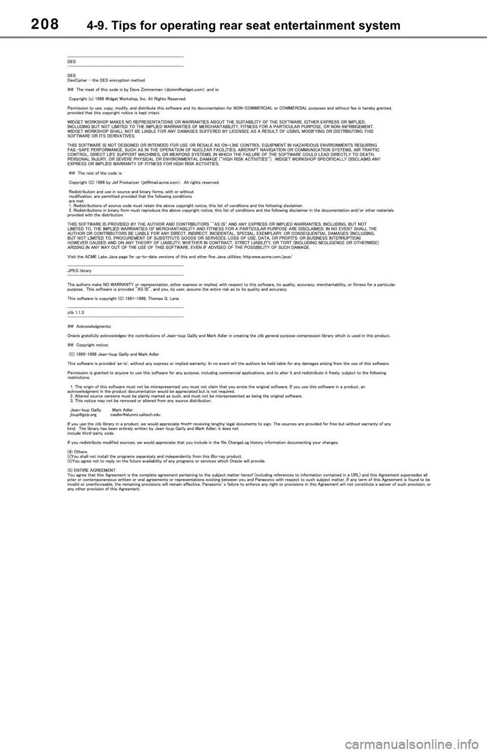 TOYOTA SEQUOIA 2021  Accessories, Audio & Navigation (in English) 2084-9. Tips for operating rear seat entertainment system 