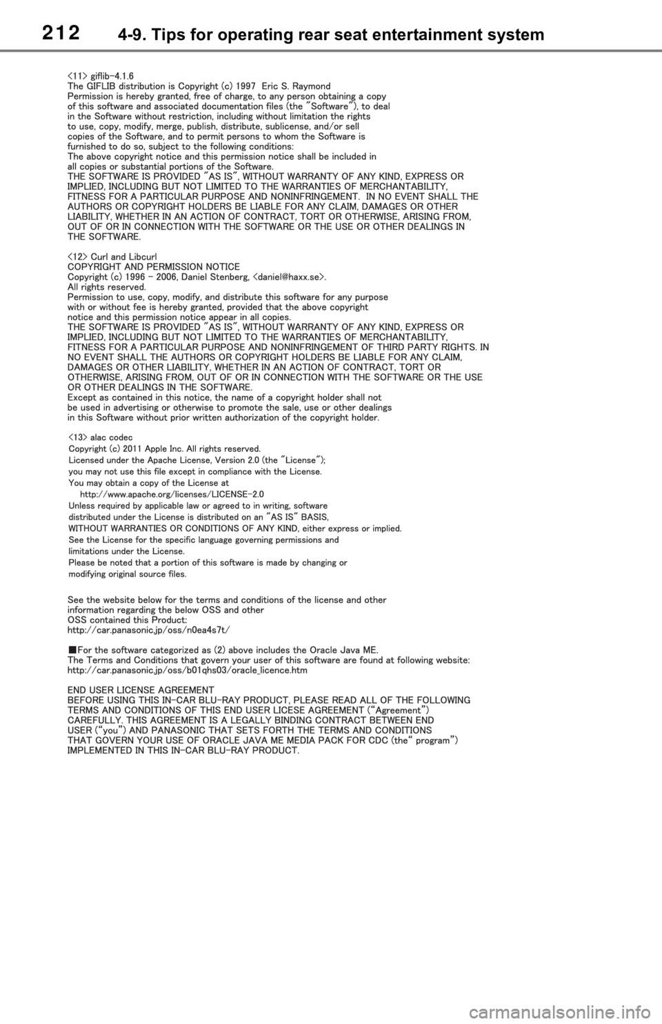 TOYOTA SEQUOIA 2021  Accessories, Audio & Navigation (in English) 2124-9. Tips for operating rear seat entertainment system 