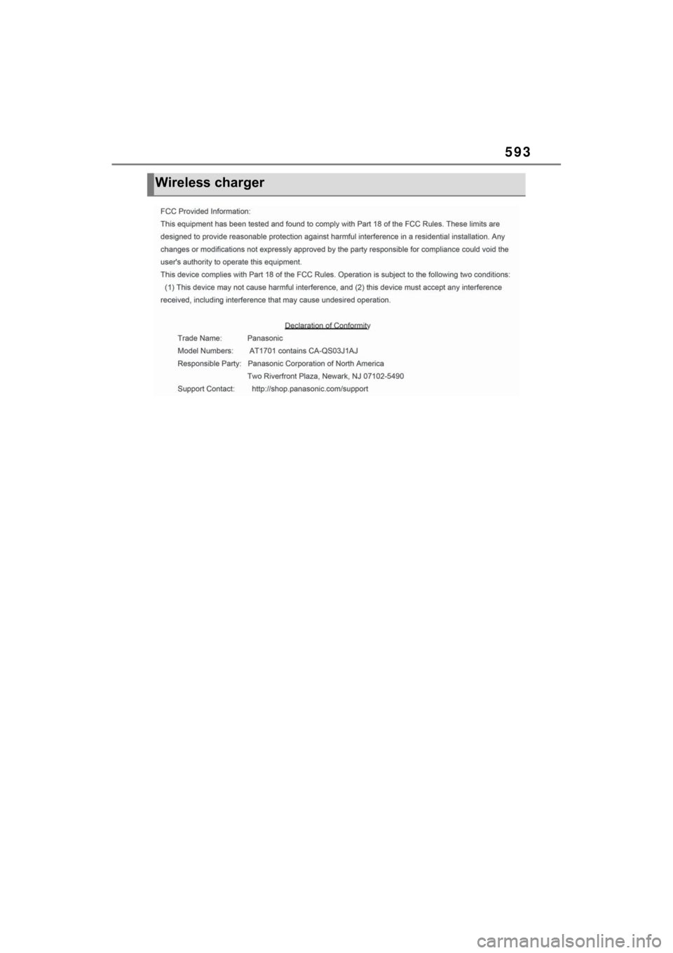 TOYOTA SIENNA HYBRID 2021 Owners Manual (in English) 593
Wireless charger TOYOTA SIENNA HYBRID 2021 Owners Manual (in English) 593
Wireless charger