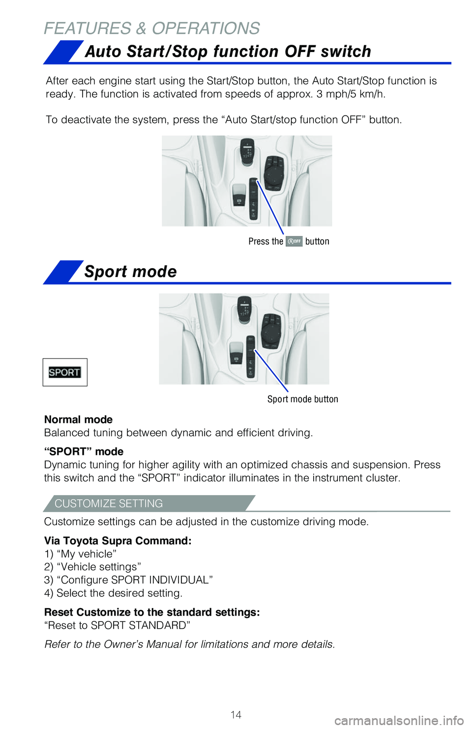 TOYOTA SUPRA 2021 (in English) User Guide 63773_MY21_Supra_Text.indd 1463773_MY21_Supra_Text.indd 142/18/20 7:21 PM2/18/20 7:21 PM TOYOTA SUPRA 2021 (in English) User Guide 63773_MY21_Supra_Text.indd 1463773_MY21_Supra_Text.indd 142/18/20 7:21 PM2/18/20 7:21 PM