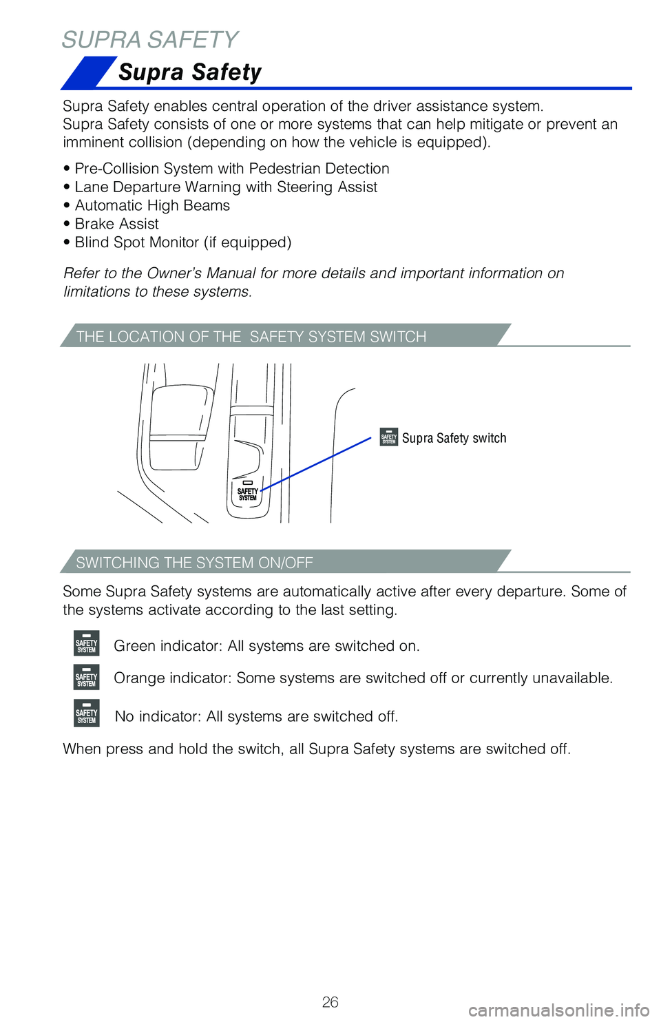 TOYOTA SUPRA 2021 (in English) Owners Manual 63773_MY21_Supra_Text.indd 2663773_MY21_Supra_Text.indd 262/18/20 7:22 PM2/18/20 7:22 PM TOYOTA SUPRA 2021 (in English) Owners Manual 63773_MY21_Supra_Text.indd 2663773_MY21_Supra_Text.indd 262/18/20 7:22 PM2/18/20 7:22 PM