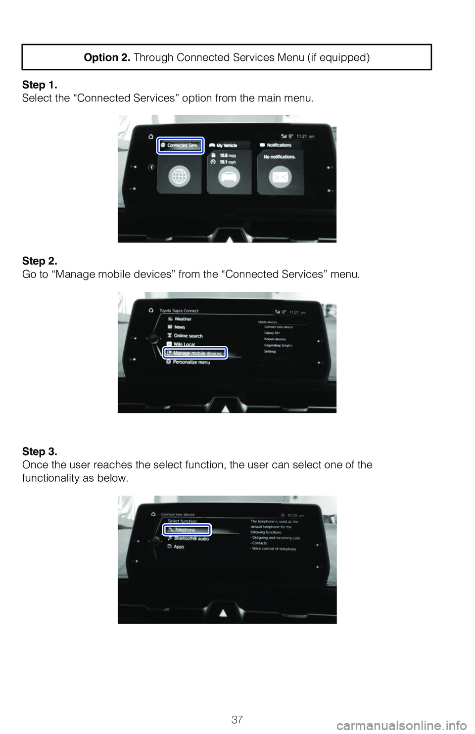 TOYOTA SUPRA 2021 (in English) Owners Guide 63773_MY21_Supra_Text.indd 3763773_MY21_Supra_Text.indd 372/18/20 7:22 PM2/18/20 7:22 PM TOYOTA SUPRA 2021 (in English) Owners Guide 63773_MY21_Supra_Text.indd 3763773_MY21_Supra_Text.indd 372/18/20 7:22 PM2/18/20 7:22 PM