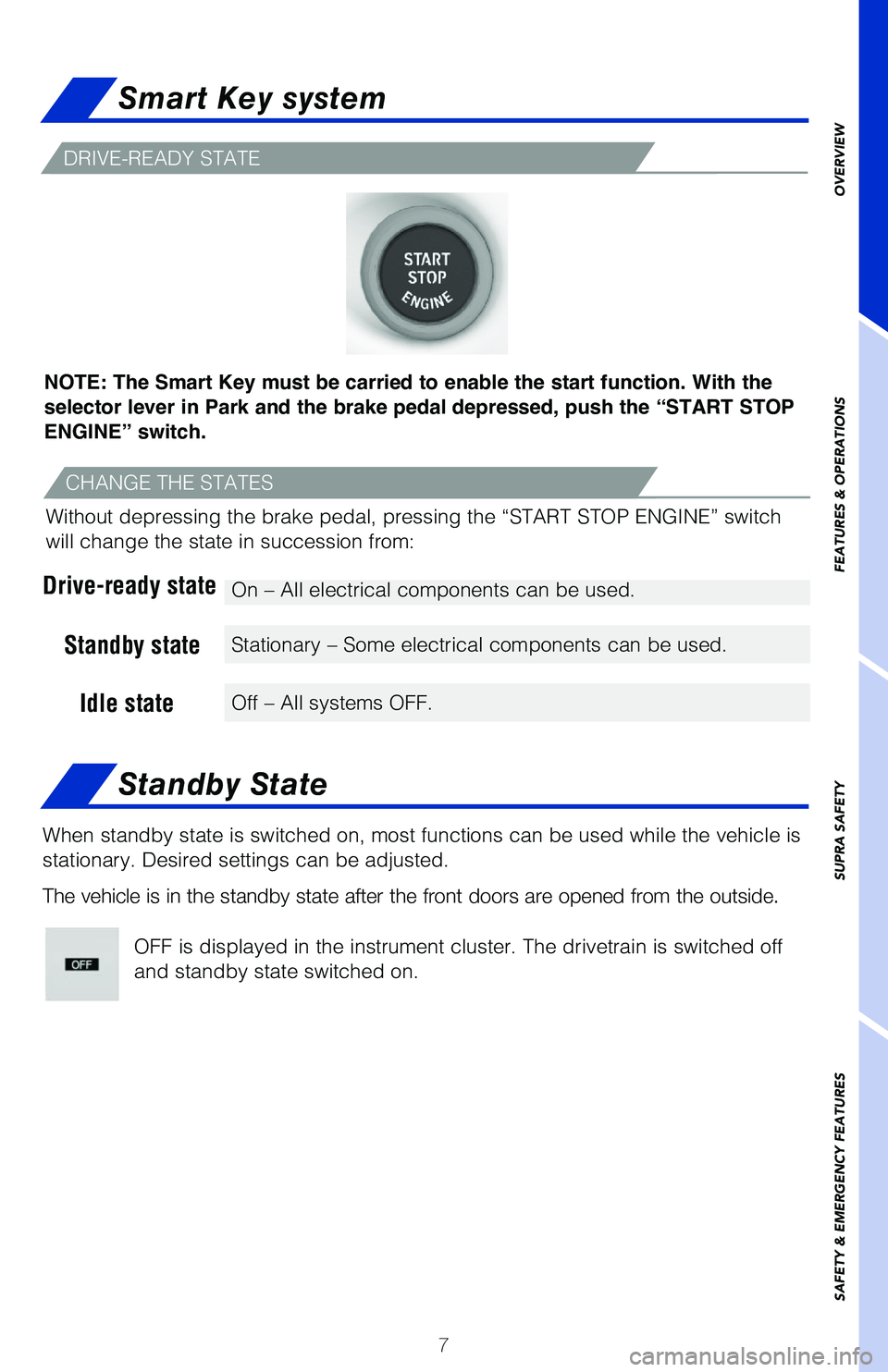 TOYOTA SUPRA 2021 Owners Manual (in English) 63773_MY21_Supra_Text.indd 763773_MY21_Supra_Text.indd 72/18/20 7:21 PM2/18/20 7:21 PM TOYOTA SUPRA 2021 Owners Manual (in English) 63773_MY21_Supra_Text.indd 763773_MY21_Supra_Text.indd 72/18/20 7:21 PM2/18/20 7:21 PM