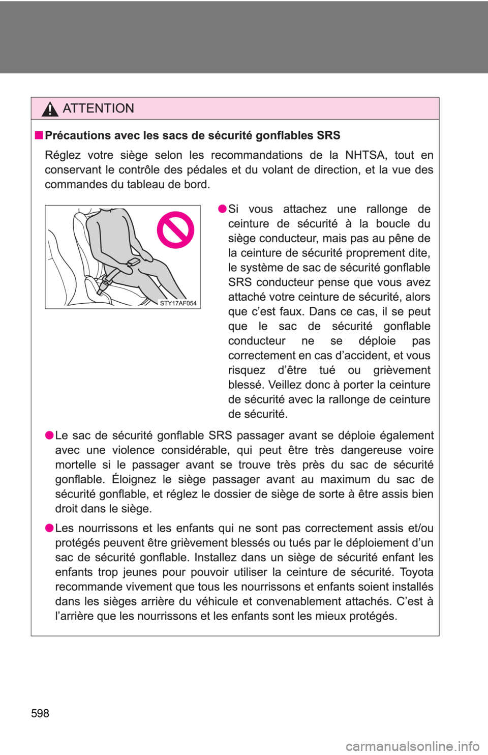 TOYOTA TACOMA 2012 Owners Manual (in English) 598 TOYOTA TACOMA 2012 Owners Manual (in English) 598