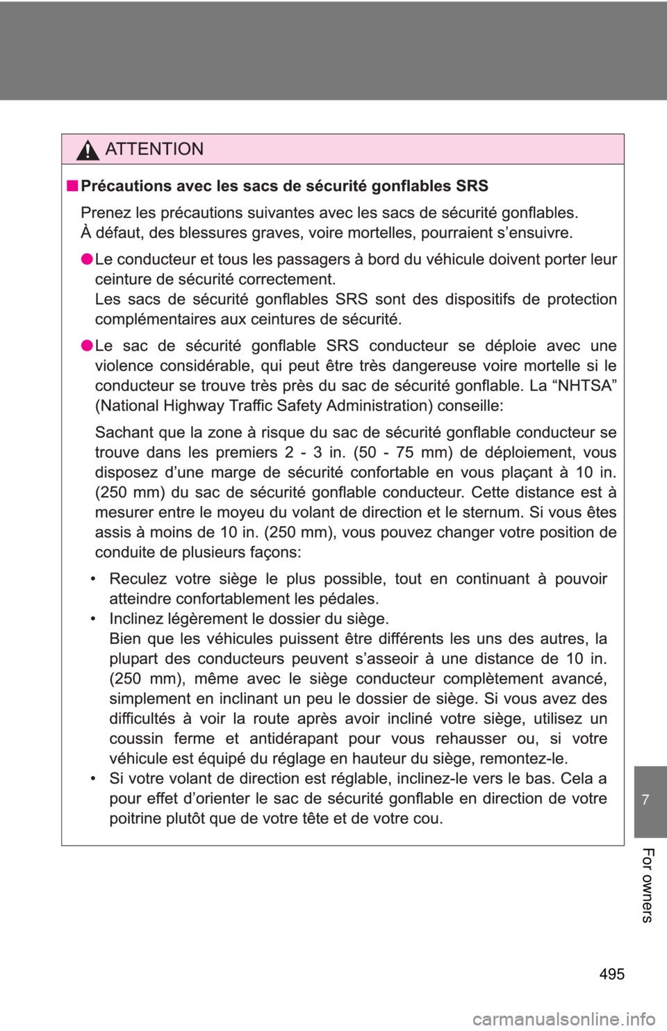 TOYOTA TACOMA 2013 Owners Manual (in English) 495
7
For owners TOYOTA TACOMA 2013 Owners Manual (in English) 495
7
For owners