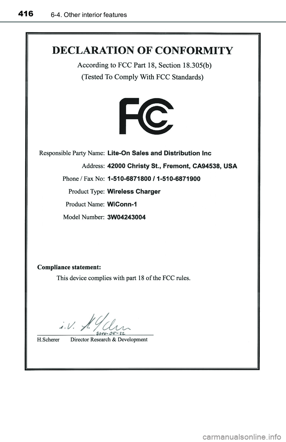 TOYOTA TACOMA 2016 Owners Manual (in English) 4166-4. Other interior features TOYOTA TACOMA 2016 Owners Manual (in English) 4166-4. Other interior features