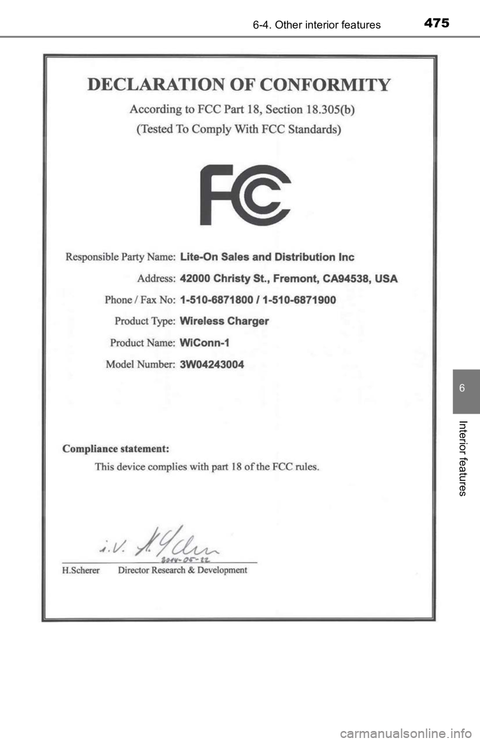 TOYOTA TACOMA 2019 Owners Manual (in English) 4756-4. Other interior features
6
Interior features TOYOTA TACOMA 2019 Owners Manual (in English) 4756-4. Other interior features
6
Interior features