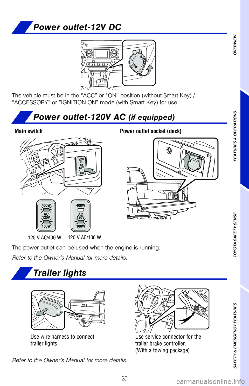 TOYOTA TACOMA 2021 (in English) Owners Manual TOYOTA TACOMA 2021 (in English) Owners Manual
