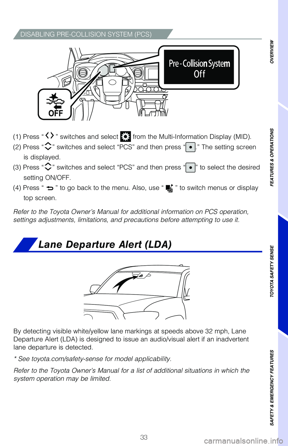 TOYOTA TACOMA 2021 (in English) Owners Guide TOYOTA TACOMA 2021 (in English) Owners Guide