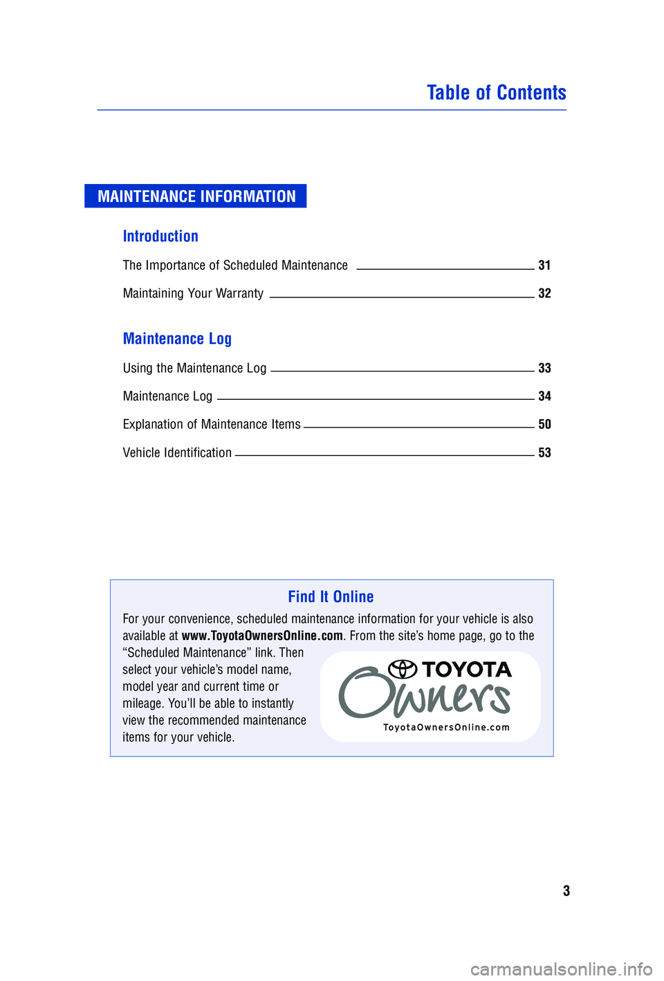 TOYOTA VENZA 2009  Warranties & Maintenance Guides (in English) 