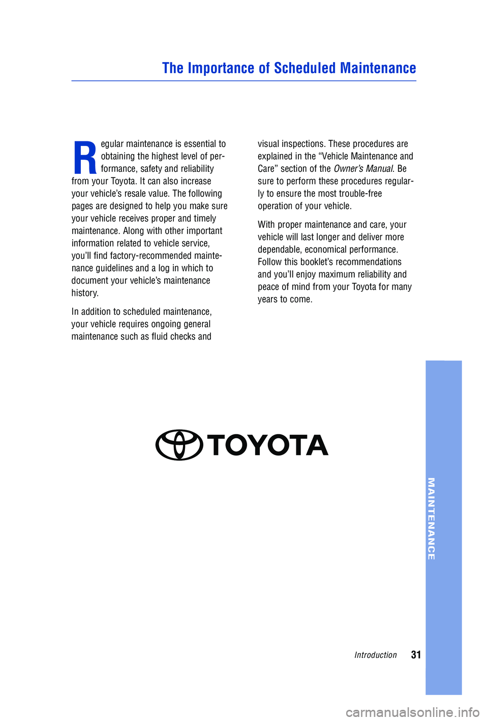 TOYOTA VENZA 2012 (in English) Owners Guide TOYOTA VENZA 2012 (in English) Owners Guide