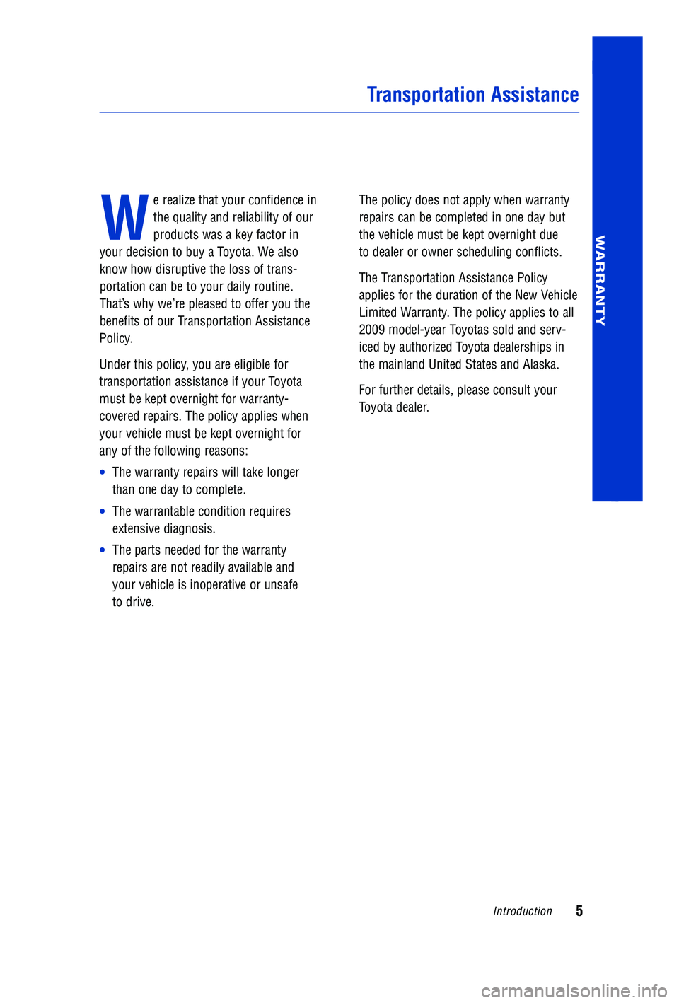 TOYOTA VENZA 2012 Owners Manual (in English) TOYOTA VENZA 2012 Owners Manual (in English)