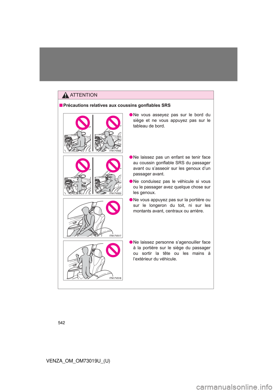 TOYOTA VENZA 2014  Owners Manual (in English) 542
VENZA_OM_OM73019U_(U) 