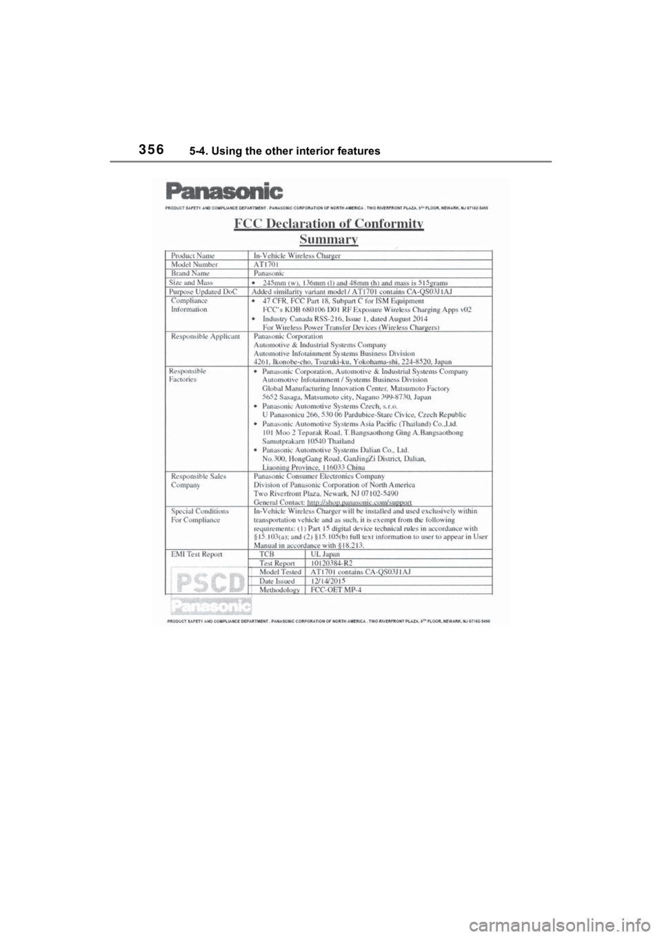 TOYOTA VENZA HYBRID 2021 Owners Manual (in English) 3565-4. Using the other interior features TOYOTA VENZA HYBRID 2021 Owners Manual (in English) 3565-4. Using the other interior features