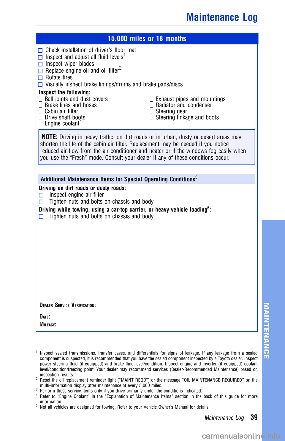 TOYOTA YARIS LIFTBACK 2020  Warranties & Maintenance Guides (in English) JOBNAME: 2878001-en-2018_YARI PAGE: 39 SESS: 4 OUTPUT: Mon Apr 17 14:37:41 2017
/InfoShareAuthorCODA/InfoShareAuthorCODA/TS_Warr_Maint/2878001-en-2018_Y\
ARIS.00505-18WMG-YAR/TS_Warr_Maint_v1
15,000 m TOYOTA YARIS LIFTBACK 2020  Warranties & Maintenance Guides (in English) JOBNAME: 2878001-en-2018_YARI PAGE: 39 SESS: 4 OUTPUT: Mon Apr 17 14:37:41 2017
/InfoShareAuthorCODA/InfoShareAuthorCODA/TS_Warr_Maint/2878001-en-2018_Y\
ARIS.00505-18WMG-YAR/TS_Warr_Maint_v1
15,000 m