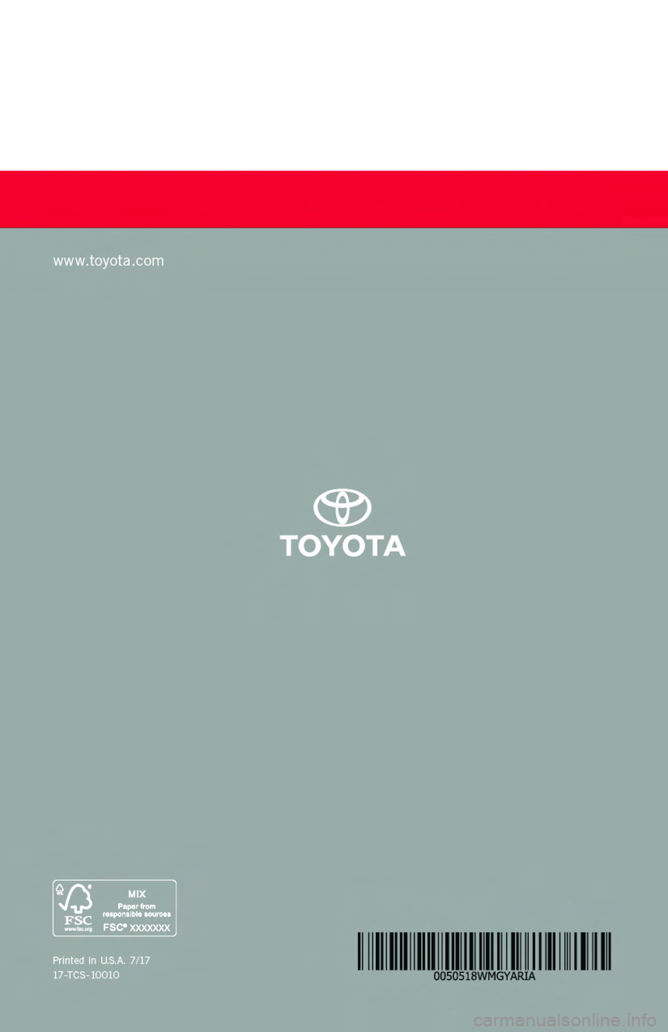 TOYOTA YARIS iA 2018 Warranties & Maintenance Guides (in English) TOYOTA YARIS iA 2018 Warranties & Maintenance Guides (in English)