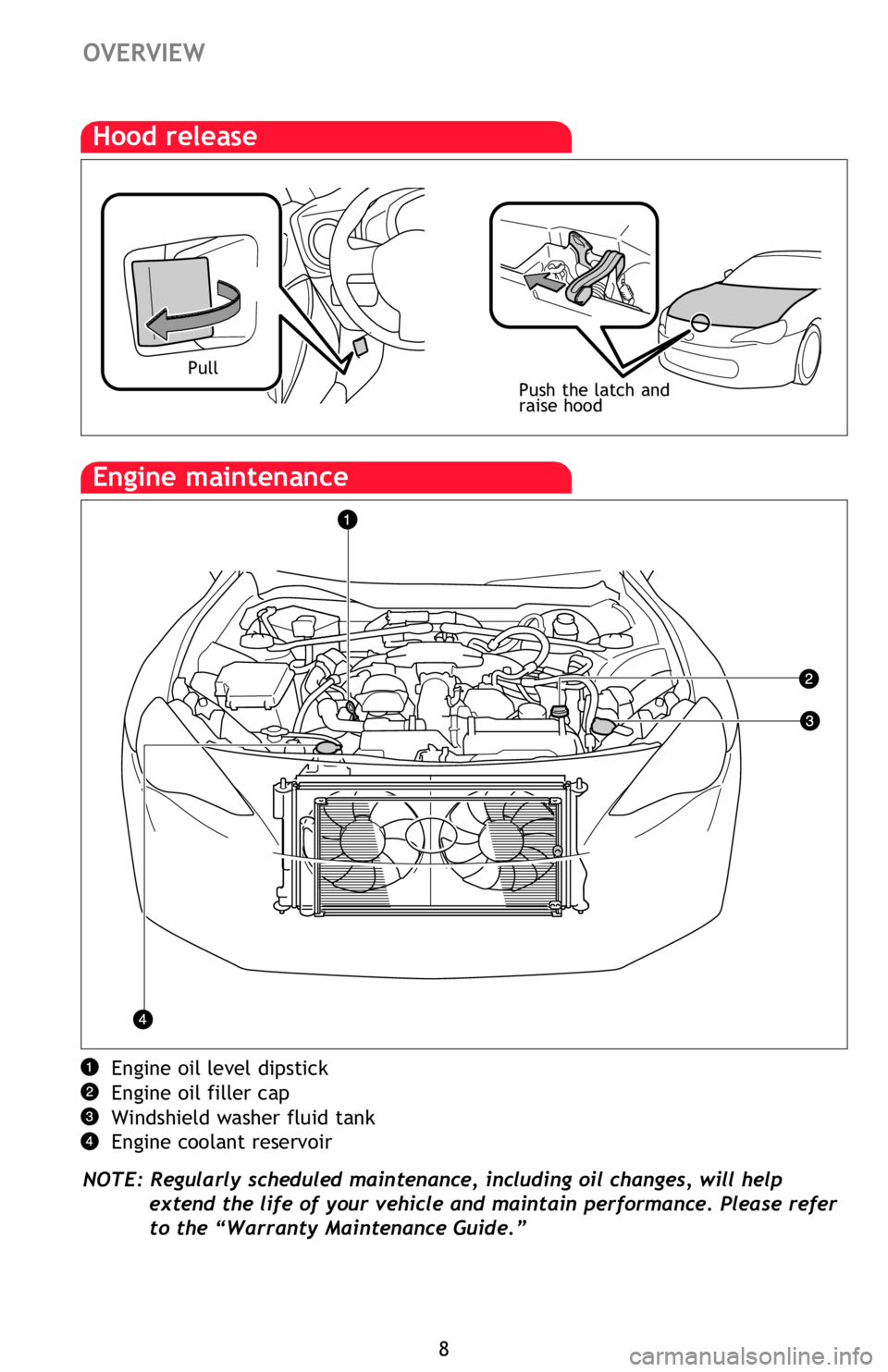 TOYOTA FR-S 2015  Owners Manual (in English) 8
FEATURES/OPERATIONS
Automatic Transmission (if equipped)
Tilt steering wheel
Hold wheel, push lever down, set angle and length, and return lever.
NOTE: Do not attempt to adjust while the vehicle is 