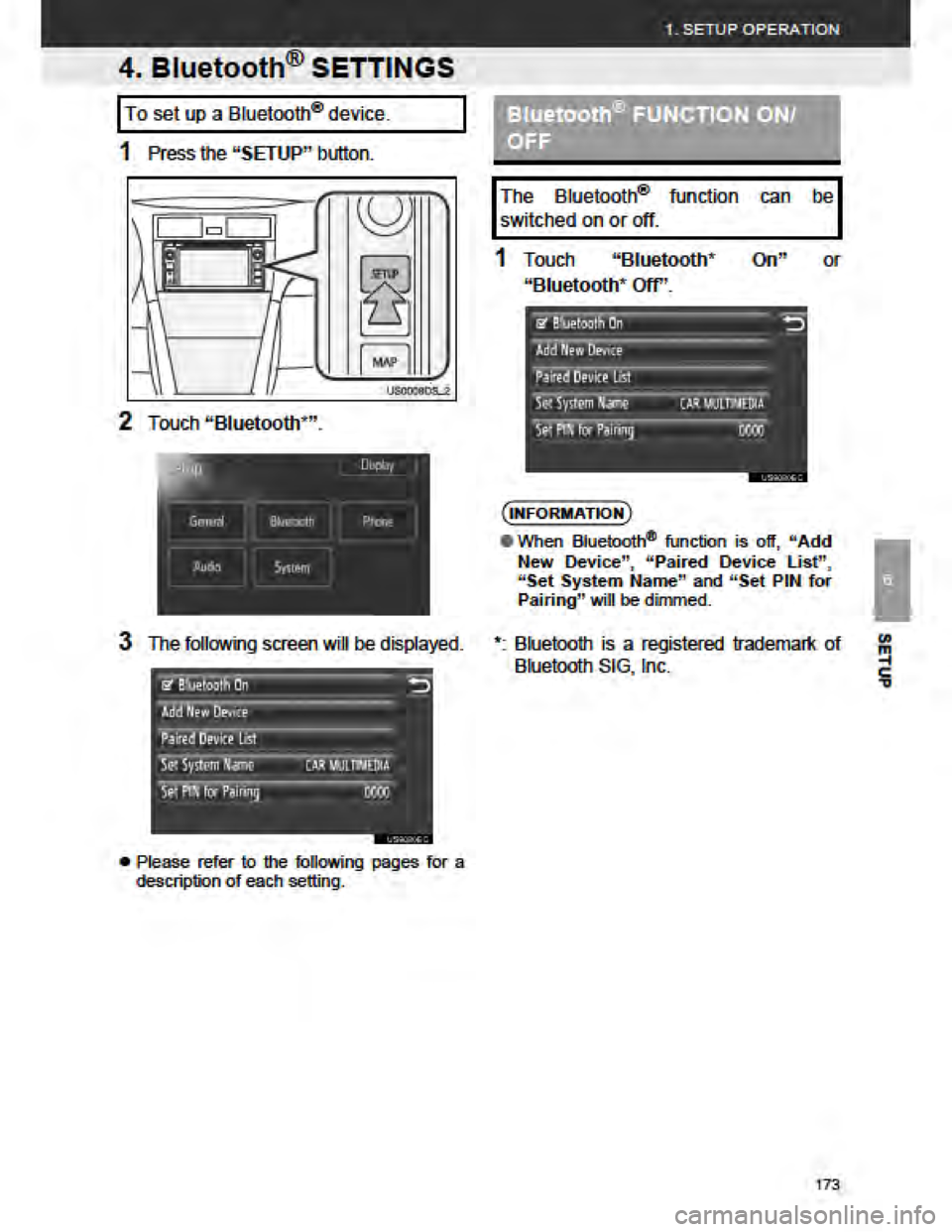 TOYOTA FR-S 2015 Accessories, Audio & Navigation (in English) TOYOTA FR-S 2015 Accessories, Audio & Navigation (in English)