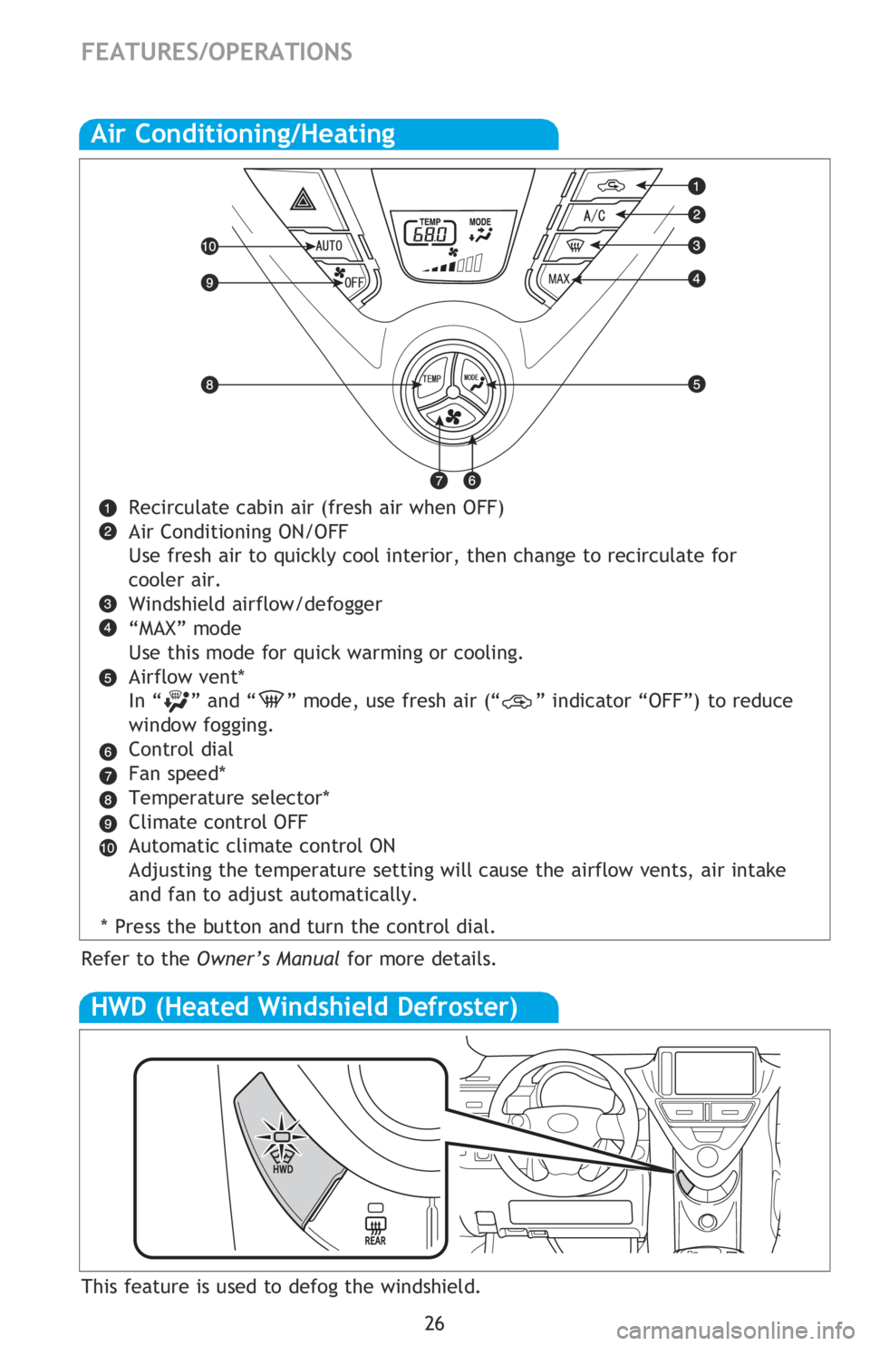 TOYOTA iQ EV 2013  Owners Manual (in English) Audio
Turn to tune stations or 
select channel, track or 
chapter
Seek station or 
channel, or select 
track, file or chapter
Display radio control 
screen
Display media control 
screen
Refer to the �